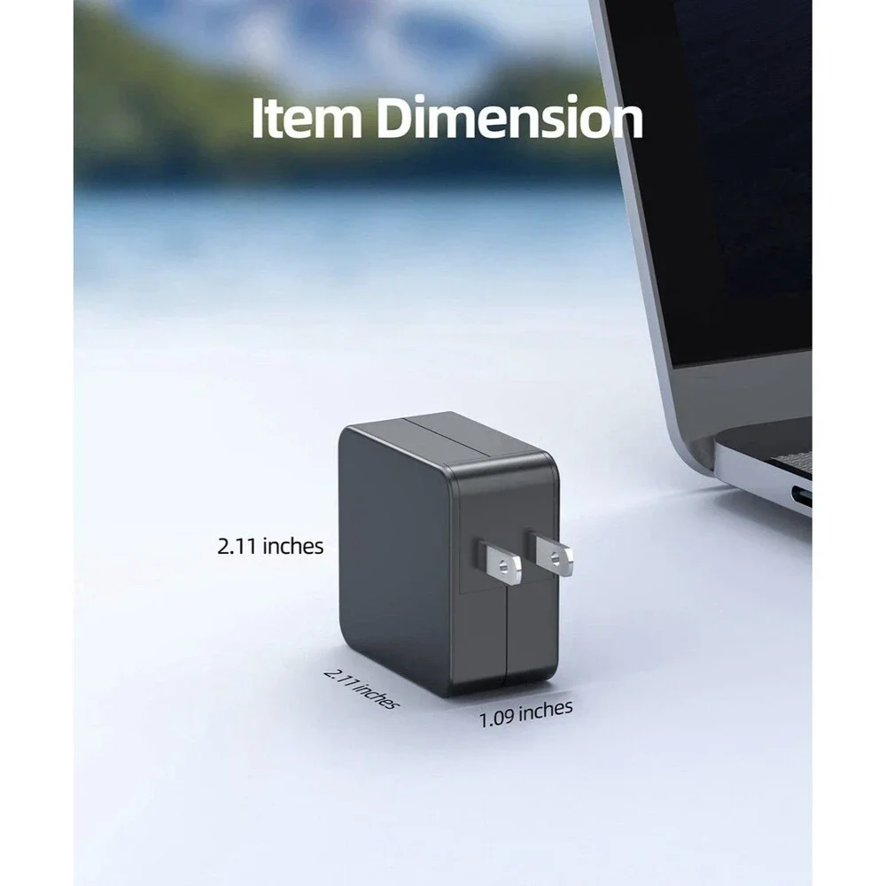 Superer 45W AC Charger Fit for Asus Vivobook 5.1 x 4.35 x 1.7 inches, black